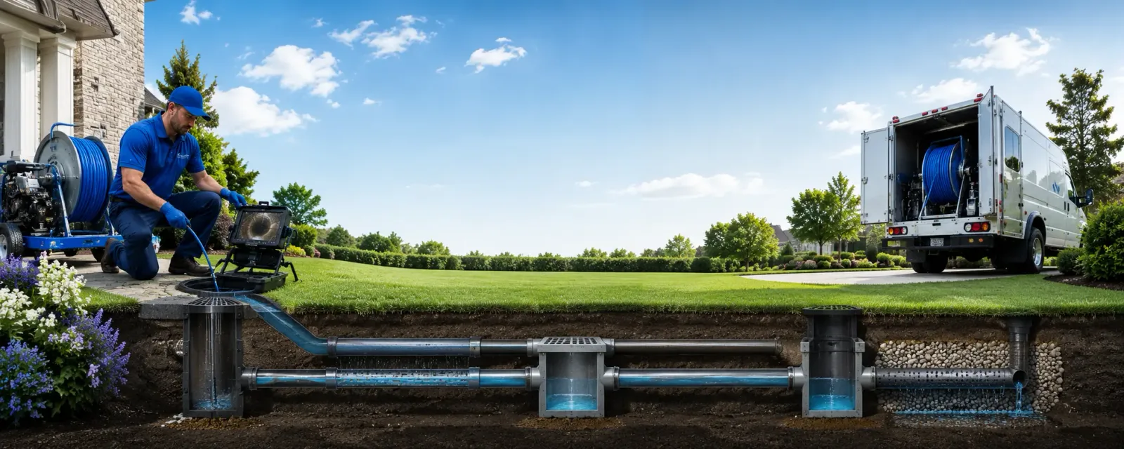 Outdoor drain cleaning information for Falls City, OR